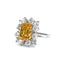 Imperial Topaz and Diamond Cluster Ring, Circa 1970