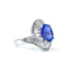 Oval Tanzanite and Diamond Cluster Ring, Circa 2000
