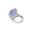 Oval Tanzanite and Diamond Cluster Ring, Circa 2000
