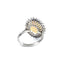 Oval Opal and Diamond Cluster Ring By T. A. Henn of Wolverhampton, Circa 1950