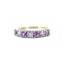 Pink Sapphire and Diamond Half Eternity Ring, Circa 1990