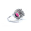Pink Tourmaline and Diamond Cluster Ring, Circa 1970