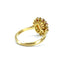 Cabochon Opal, Ruby and Diamond Cluster Ring, Hallmark London 1981