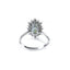 Rare Oval Andalusite and Diamond Cluster Ring, Circa 1970