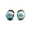 Black Tahitian South Sea Pearl Stud Earrings, Circa 2000