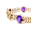 Amethyst Panel Bracelet by Cropp & Farr, Hallmarked Birmingham 1968