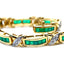 Emerald & Diamond Line Bracelet, Circa 1980