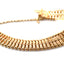 Torpedo Link Panel Gold Bracelet, Hallmarked London Import 1988
