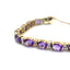 Amethyst & Diamond Line Bracelet, Circa 1980
