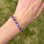 Amethyst & Diamond Line Bracelet, Circa 1980