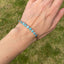 Art Deco Natural Zircon Line Bracelet, Circa 1925