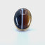 Cabachon Banded Agate Solitaire Ring, Circa 1920