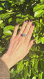 Emerald & Diamond Cluster Ring, Circa 1970