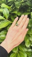 Green Tourmaline and Diamond Ring, Circa 1950