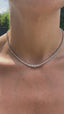 Graduated Diamond Line Necklace, Circa 1990