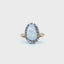 Opal & Diamond Cluster Ring, Circa 1960