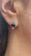 Sapphire and Diamond Earrings, Circa 1960