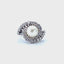 Pearl and Diamond Cross Over Cluster Ring, Circa 1955
