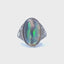 Art Deco Style Opal & Diamond Ring, Circa 2000