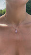 Pink Kunzite & Diamond Necklace, Circa 2000