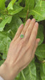 Peridot and Diamond Cluster Ring, Circa 1970