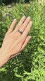 Baguette Sapphire and Baguette Diamond Half Eternity Ring, Circa1960