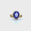 Tanzanite and Diamond Cluster Ring, Circa 1990