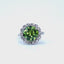 Peridot and Diamond Cluster Ring, Circa 1970