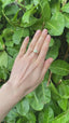 Opal Solitaire and Diamond Ring, Hallmark London 2000