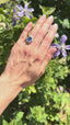 Oval Tanzanite and Diamond Cluster Ring, Circa 2000