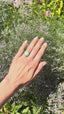 Oval Opal and Diamond Cluster Ring By T. A. Henn of Wolverhampton, Circa 1950