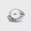 South Sea Pearl With Brilliant & Baguette Cut Diamonds Ring, Circa 1955