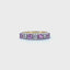 Pink Sapphire and Diamond Half Eternity Ring, Circa 1990